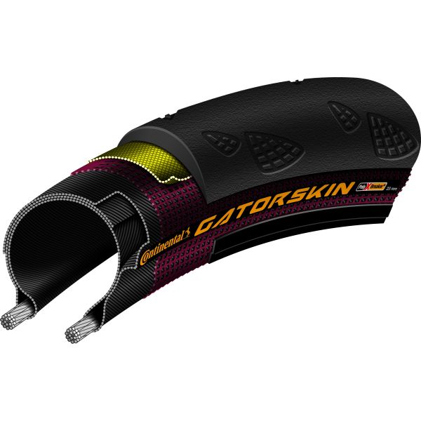 Piene per biciclette Polyx Breaker - 28x1,00, nero, 310G, 120TPI, 25-622
