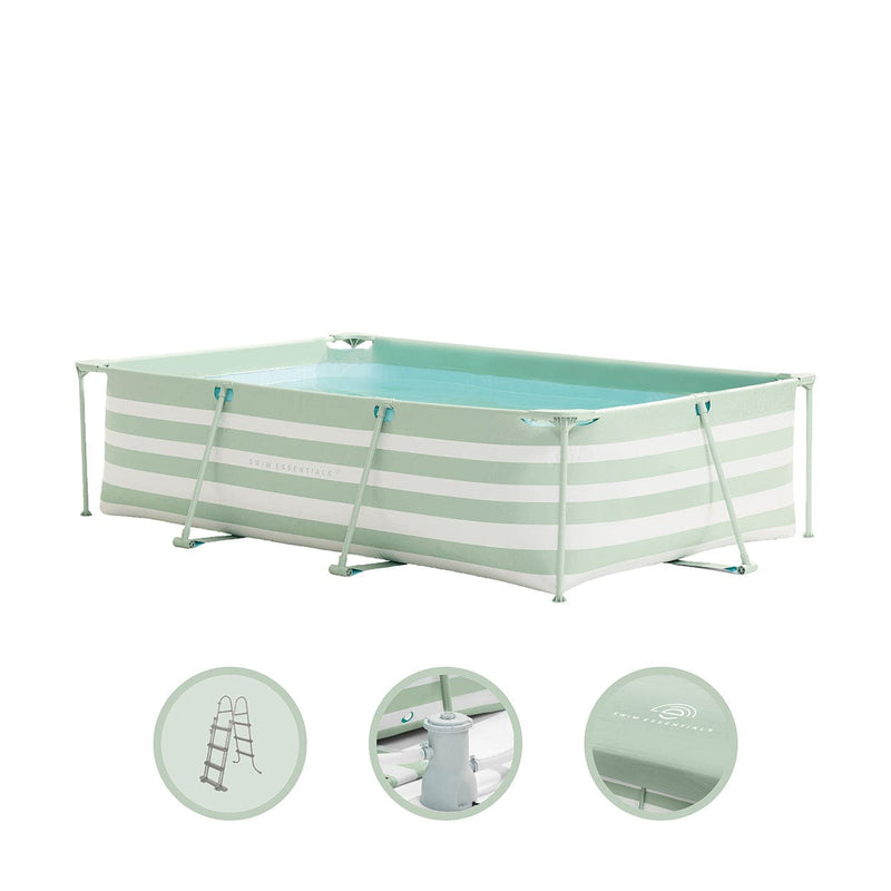 Essenza | Design bianco Piscina Design White 300x200x75 cm incl. Accessori