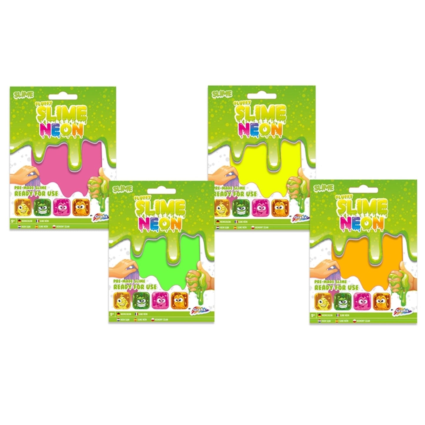 Slime soffice al neon Grafix - pronto per l'uso