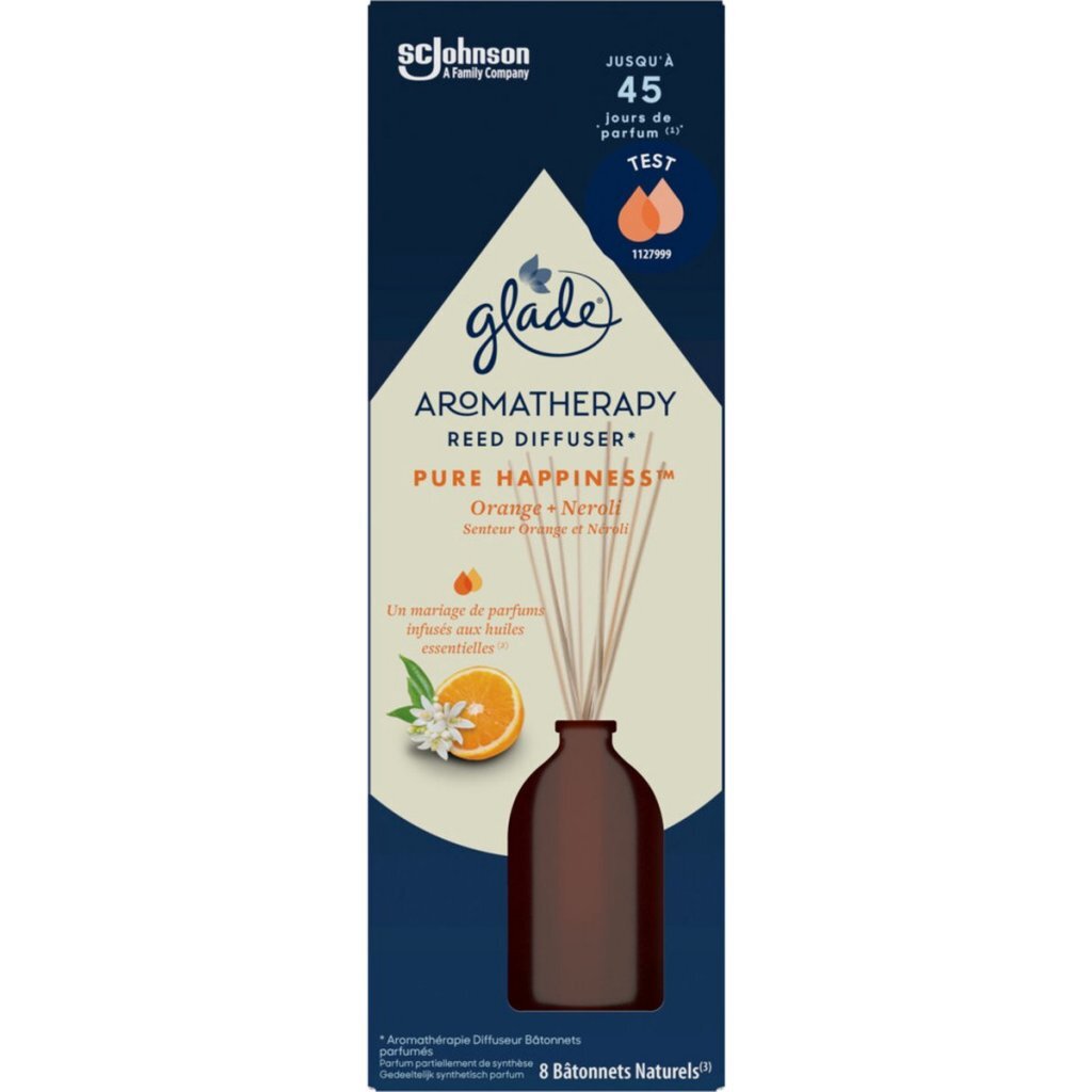 Altri marchi Glade Aromatherapy Pure Happiness Felice Sticchi arancione Neroli 80 ml