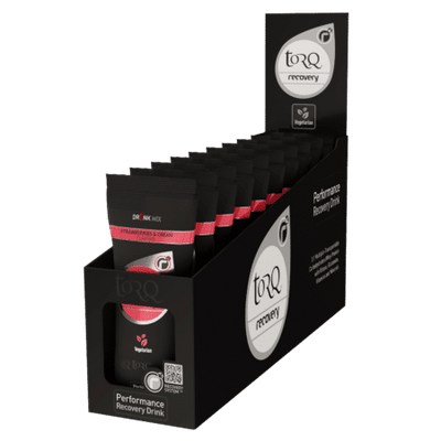 Torq recovery aardbeien room zakje 50 g (doos 10)