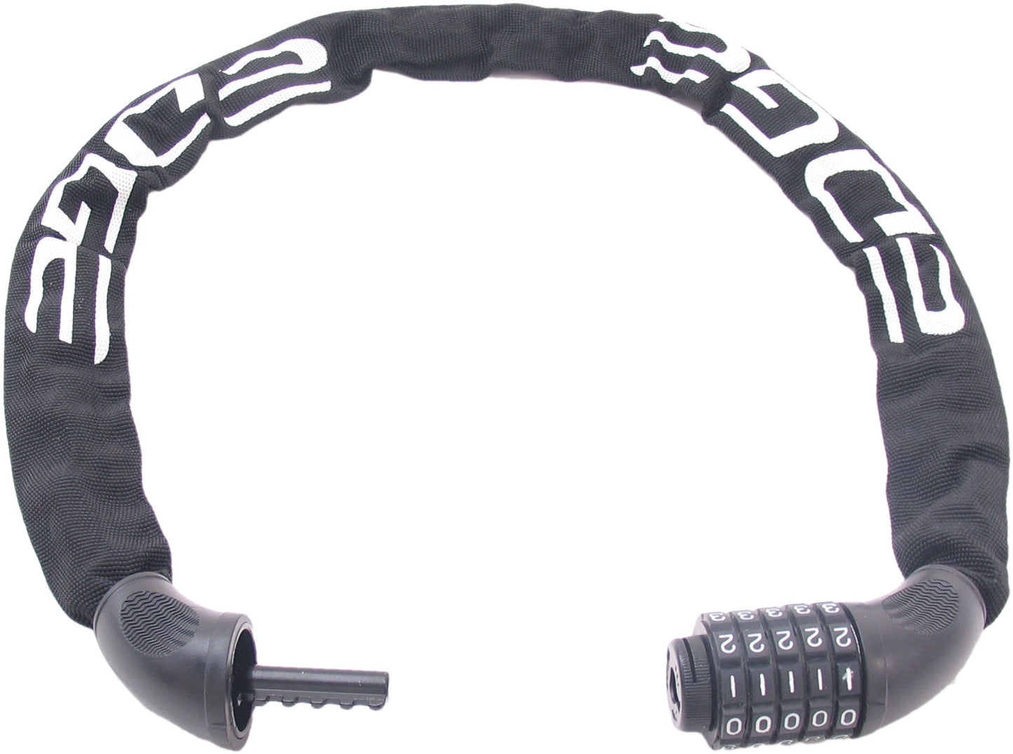 Bloqueo de cadena con código Código de rastreo de borde de 90 cm - Negro
