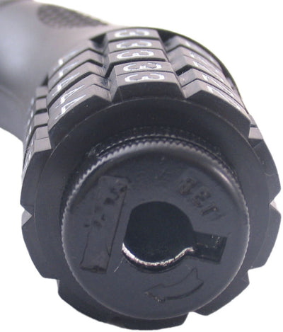 Blocco catena con codice bordo del codice codice 90 cm - nero