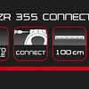 TRELOCK ZR 355 Cadena de admisión de conexión - 150 cm - Negro
