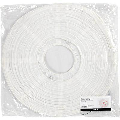 Lámpara de papel de arroz blanco, 35cm
