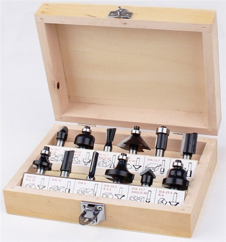 Hikoki freesset 12-delig 8mm schacht