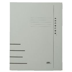 Carpeta con clip secolor djois a4 25x31cm gris