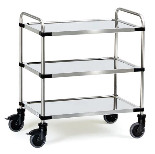 Carrello Fetra a ripiani 800x500 inox 3 piani