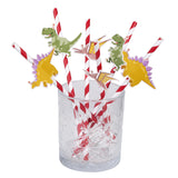 Boland papieren rietjes dino party 3 designs set a 6 stuks 20cm - afbeelding 1