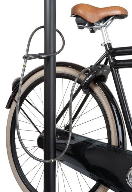 Antirrobo de cable para bicicletas AXA RLD 180 12 - Negro