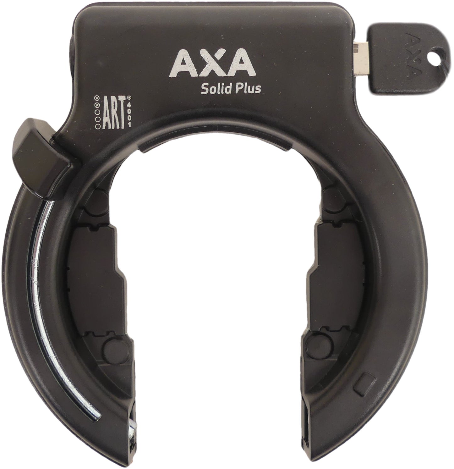 Axa Solid Ringslot - Slot a telaio di alta qualità, apertura extra larga, arte 2 stelle, nero - 58mm