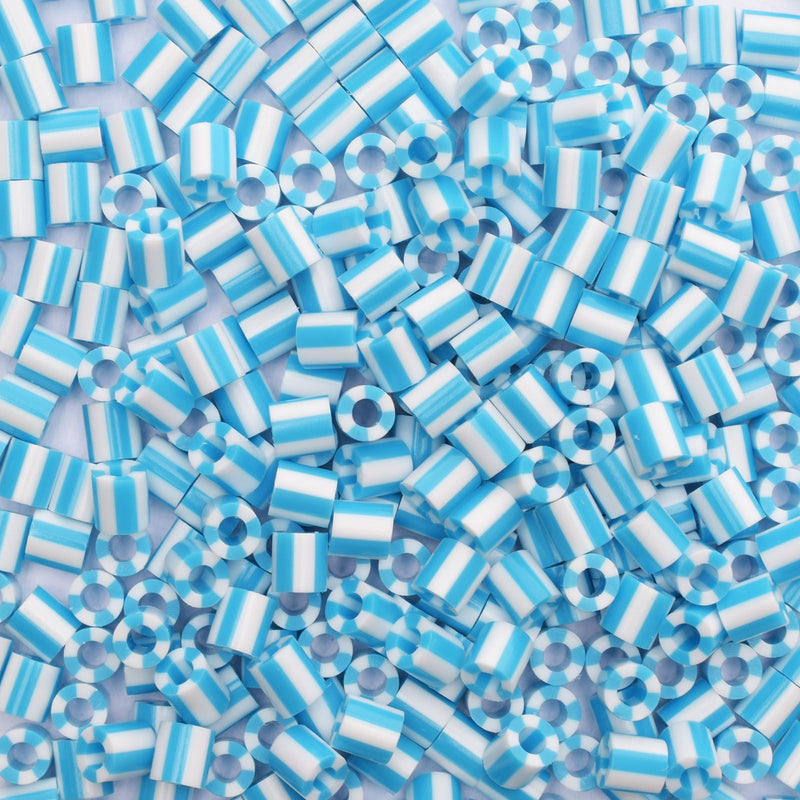 Vaessen creative • perline termoadesive bicolore blu-bianco 550 pz.