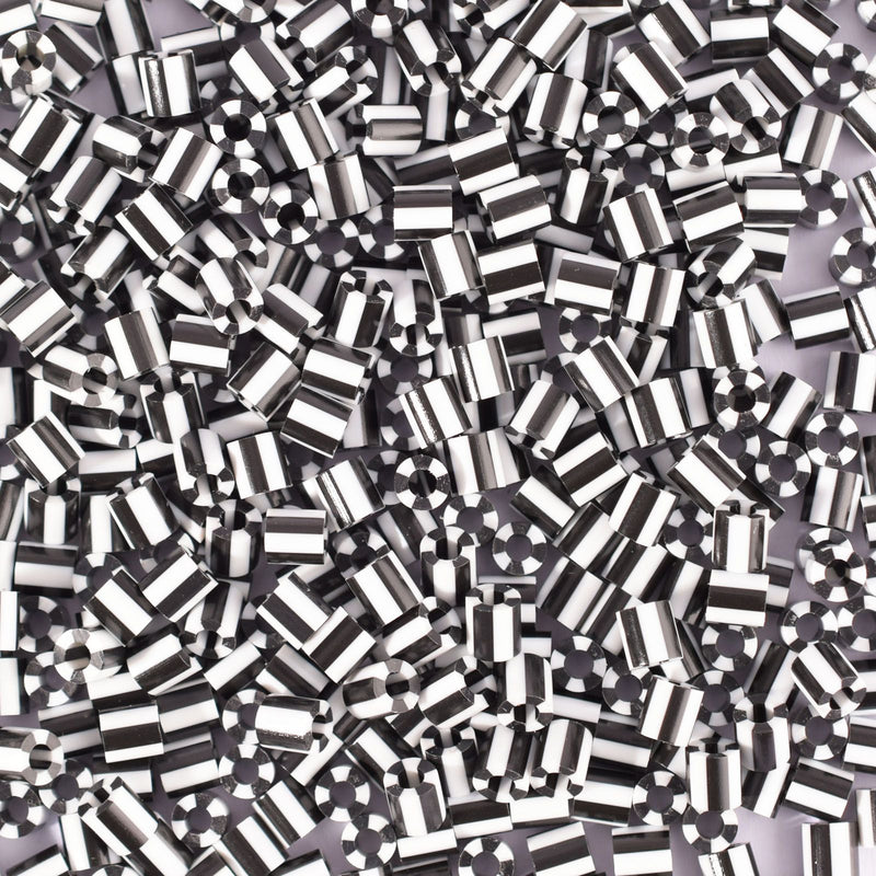 Vaessen creative • perline termoadesive bicolore bianco e nero 550 pz.