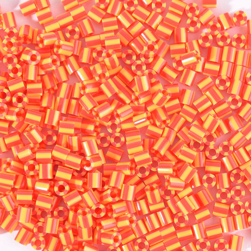 Vaessen creative • perline termoadesive bicolore giallo-rosso 550 pz.