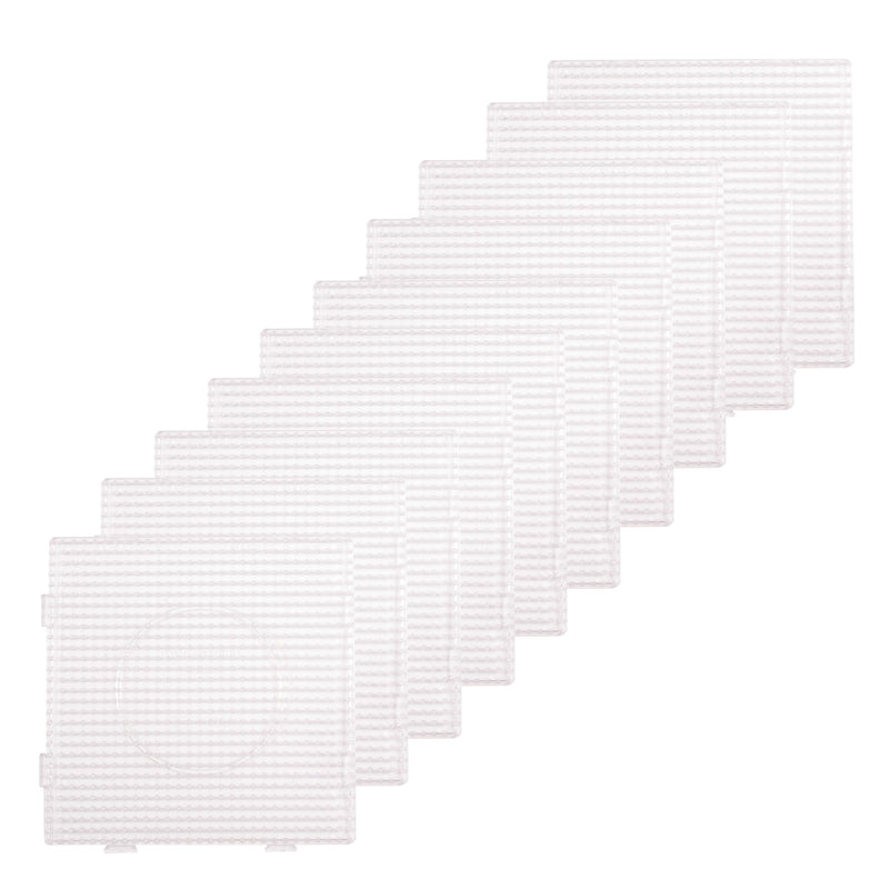 Vaessen creative • piastra base quadrata con perline termoadesive 10 pz.