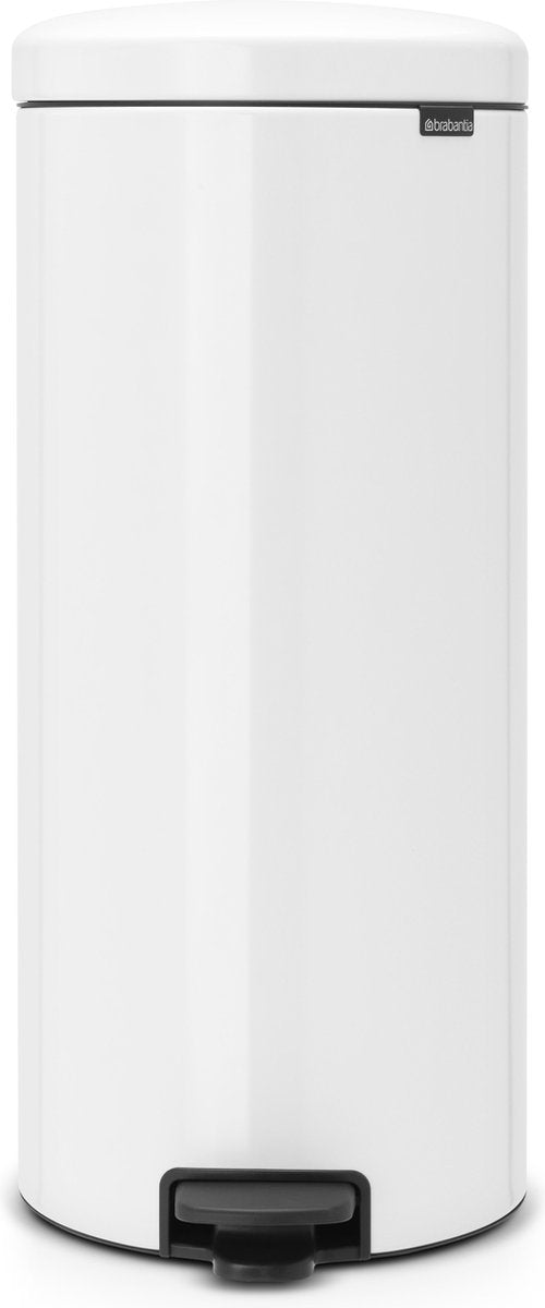 Brabantia cubo de basura newicon - cubo interior de metal - 30 litros - blanco