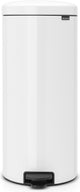 Brabantia cubo de basura newicon - cubo interior de metal - 30 litros - blanco