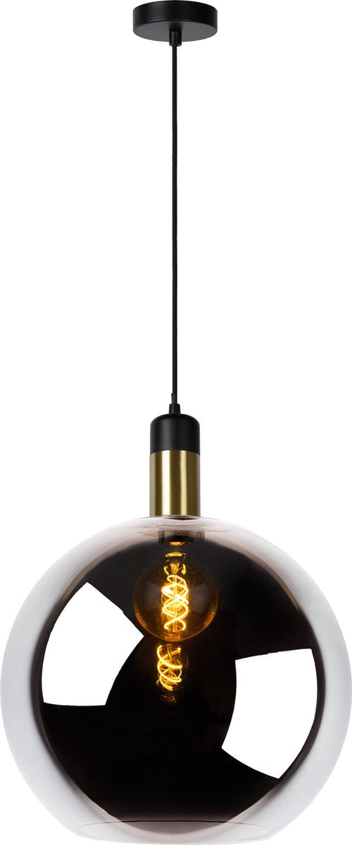 Lucide julius - lámpara colgante - ø 40 cm - 1xe27 - fumé