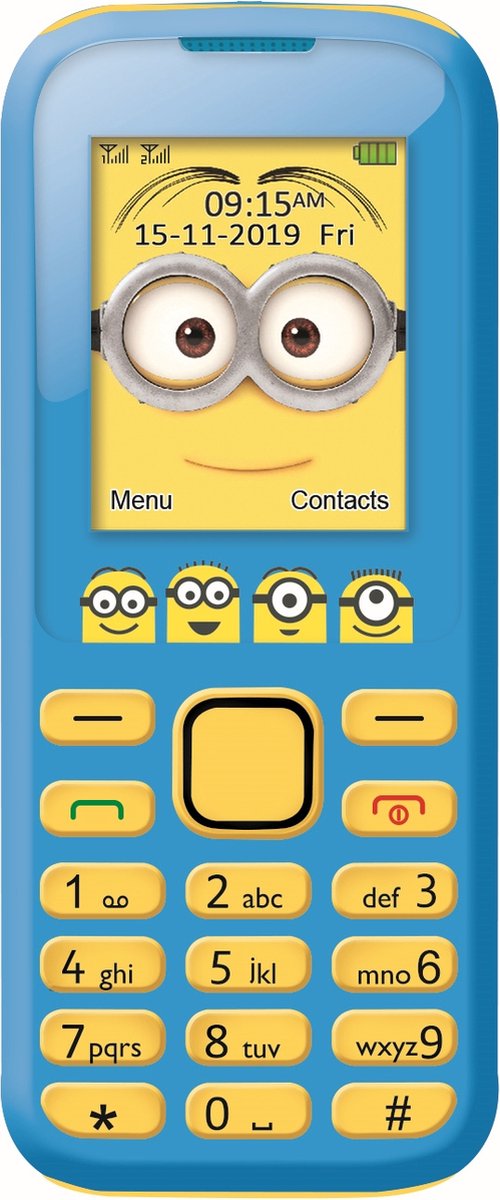 Lexibook universal terrible me minions teléfono móvil 2g, tarjeta dual sim, cámara, batería recargable, amarillo azul, gsm20des