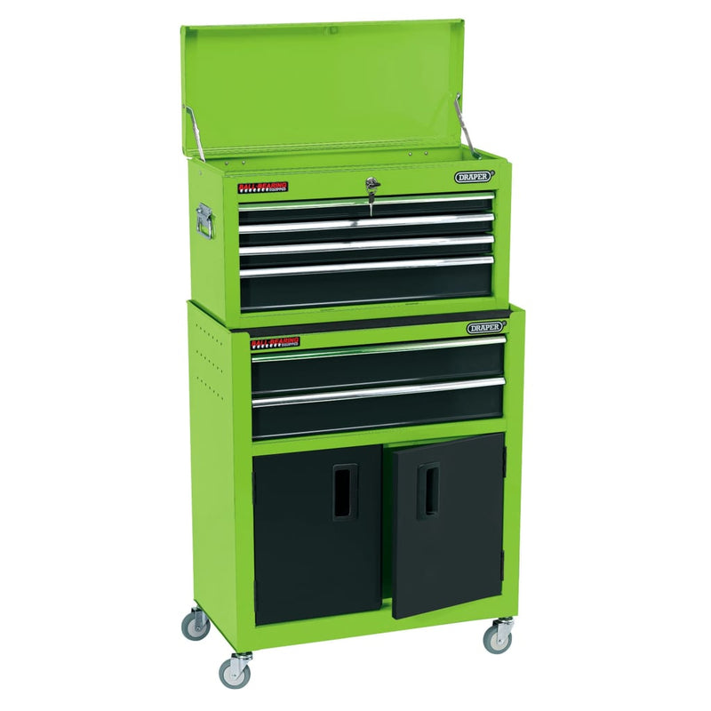 Draper Tools Draper Tools Roller con Toolbox 61.6x33x99.8 cm verde