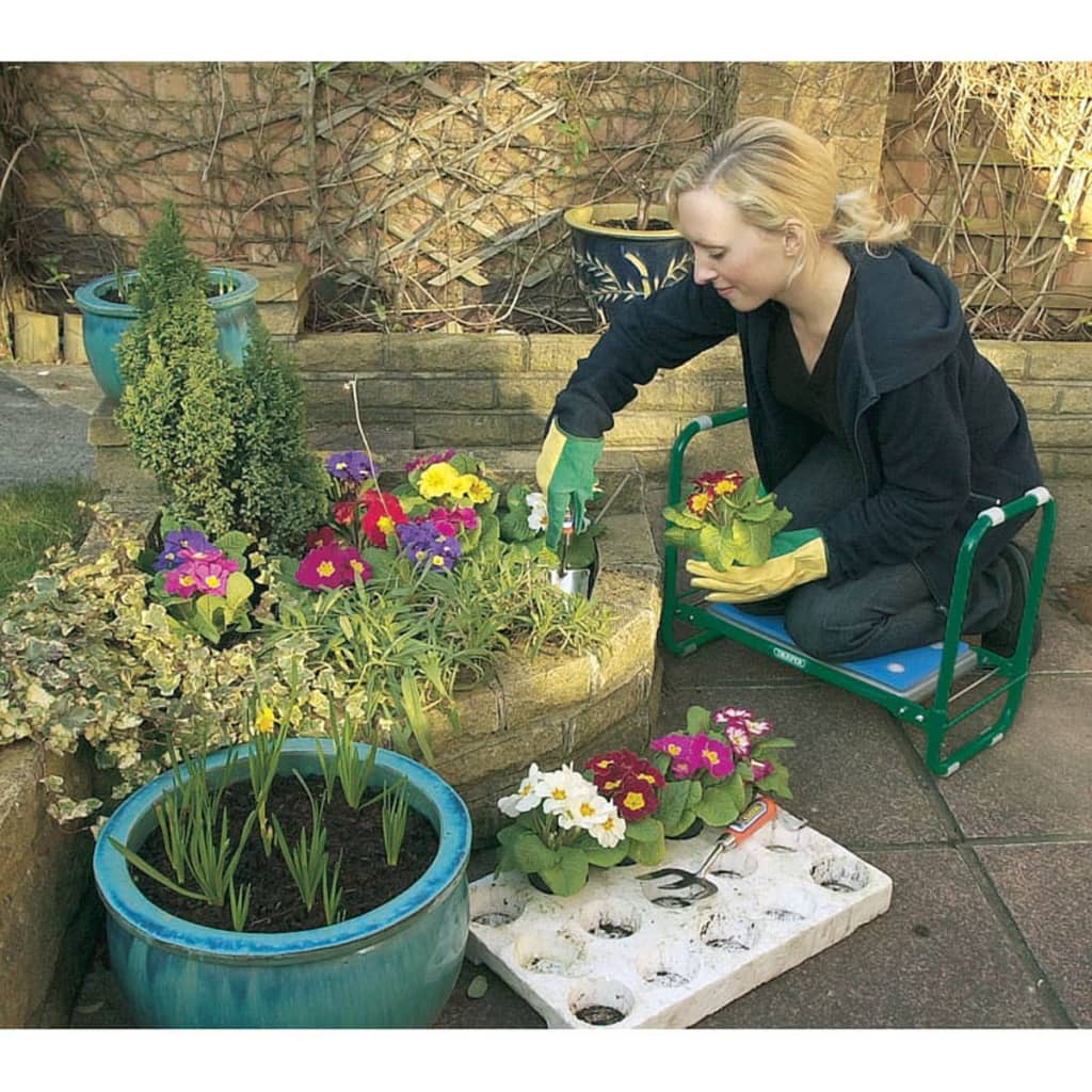 Strumenti Draper Strumenti Draper Banca da giardino pieghevole Kniebank Green Iron 64970