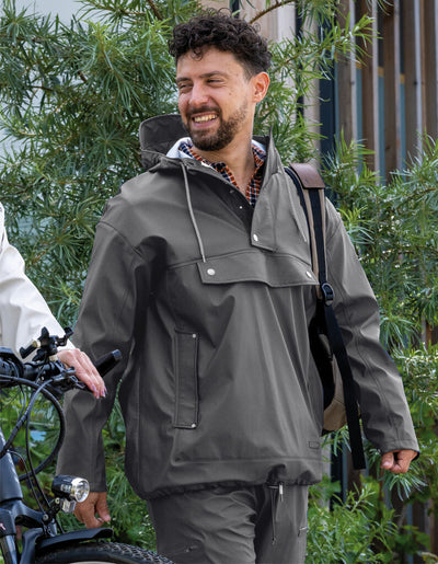 Mirage Regenjas Rainfall Closed Jacket maat M gemaakt van polyester soft touch earl grey