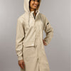 Mirage regenjas rainfall trenchcoat - maat m - gemaakt van polyester soft touch - off white