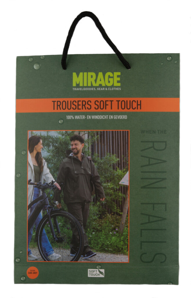 Mirage Rainbroek Rainfall Parente Soft Touch size S Prese Grey