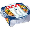 Pyrex ronde ovenschaal met deksel 4,9l