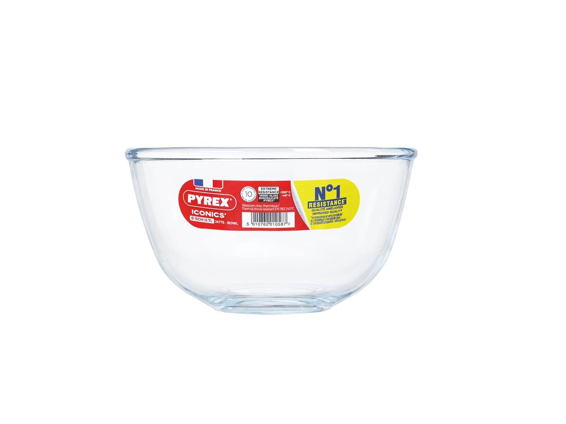 Pyrex mengkom 0.5 ltr. glas