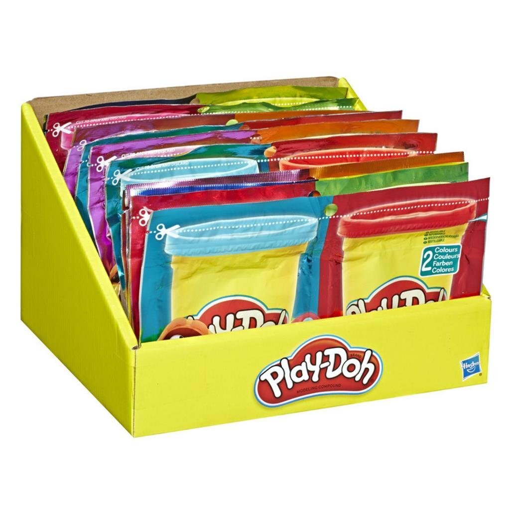 Play-Doh Grab and Go Borsa composta + 2 colori di argilla