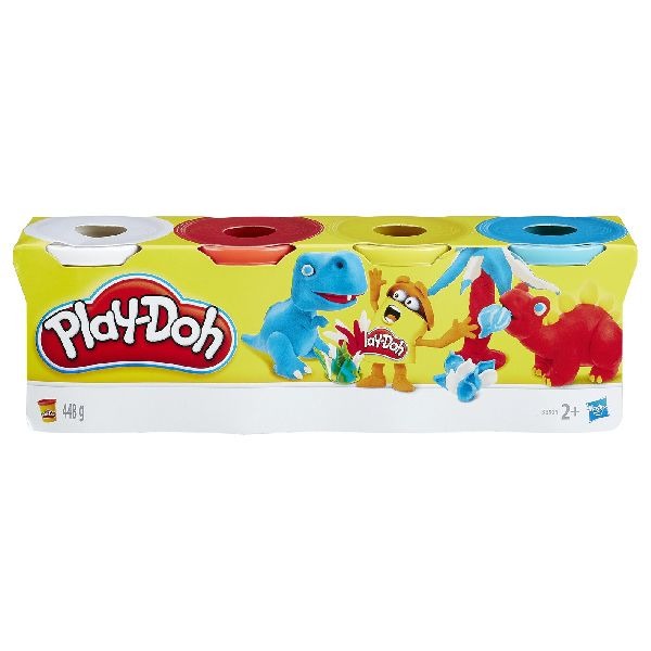 Play-Doh confezione da 4 (Colori dolci)