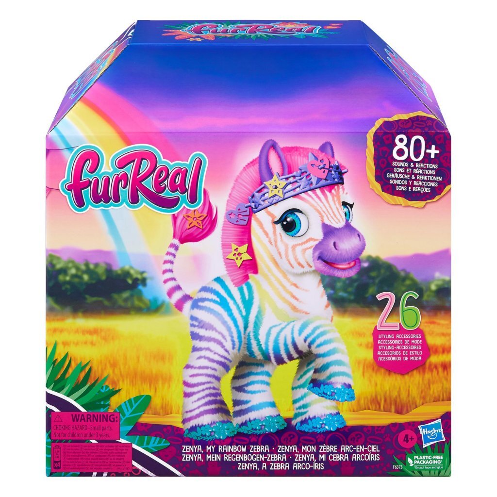 Furreal Friends Furreal Zenya My Rainbow Zebra + Sound and Accessories