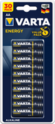 Varta batterij energy aa lr06 blister (30)