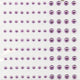 Vaessen creative • strass steentjes half zelfklevend 3+5mm 108pcs lichtroze