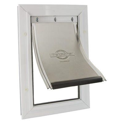 Petsafe Dog Hatch hasta 18 kg de aluminio blanco