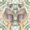 Biglietto+busta con orsetti koala. 16x16cm