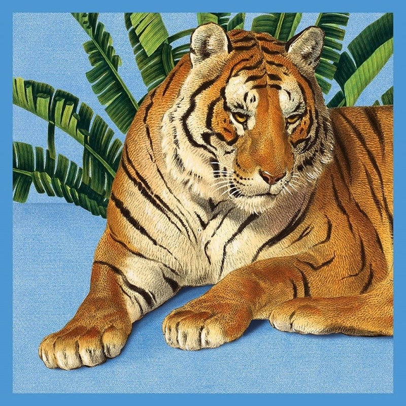 Tarjeta+sobre tigre. 16x16cm