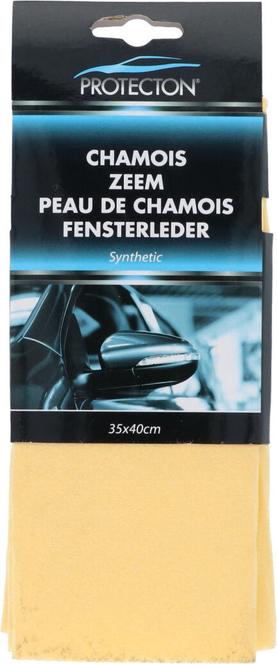 Protecton synthetic chamois - to dry washed surfaces without streaks - safe for all surfaces - high absorbency - also for household use - 35x40cm