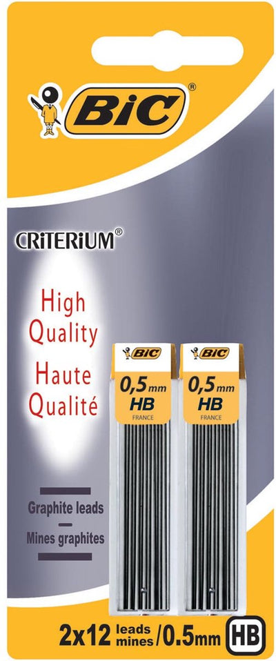 Criterio Bic - recambio de lápiz - hb - 0,5 mm - 24 piezas