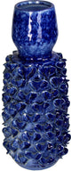 Vaso collezione HD in terracotta blu 18,5x18,5x42cm