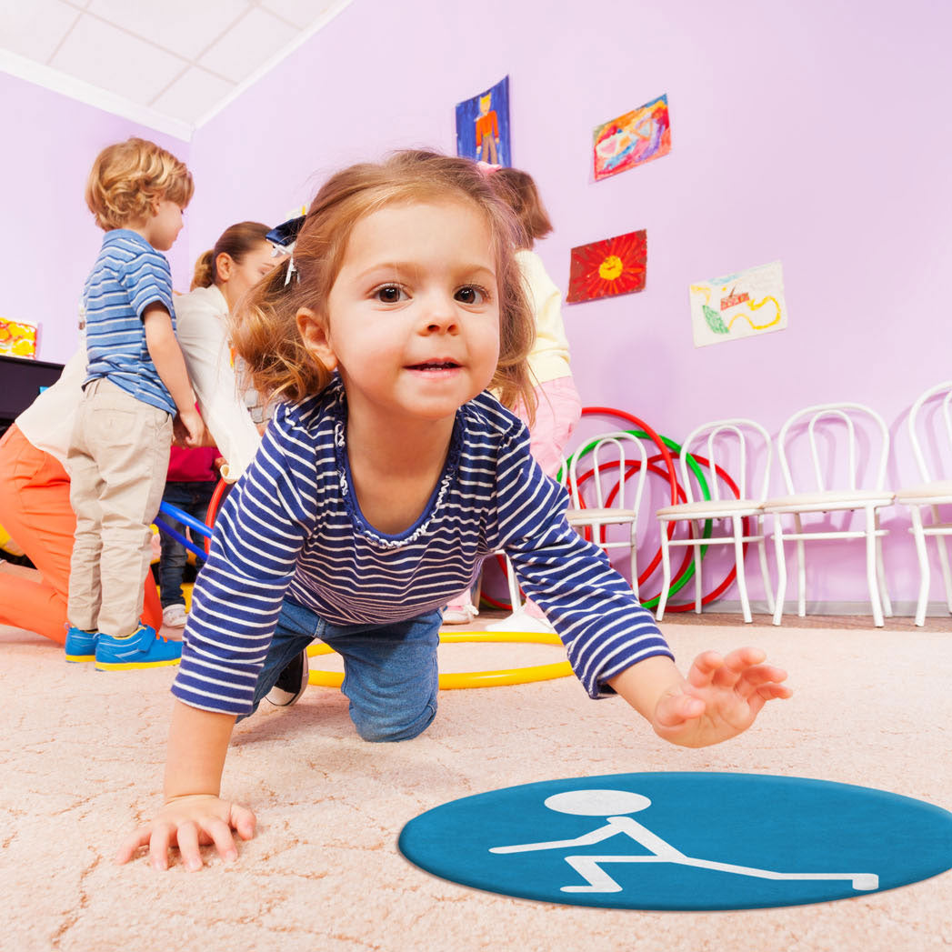 Achoka bewegen cirkels speelkleed set 1, 4st.