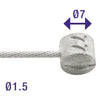 REM Cavo interno Elvedes 2250 mm in acciaio inossidabile Ø1,5 mm T-NIPPLE (sulla mappa)