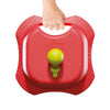 Allenatore di tennis riflesso di swingball con tutto il giallo rosso di base della superficie