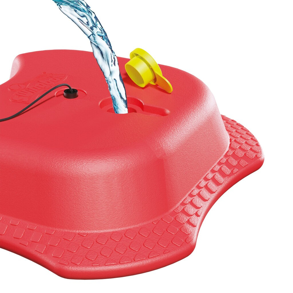 Allenatore di tennis riflesso di swingball con tutto il giallo rosso di base della superficie
