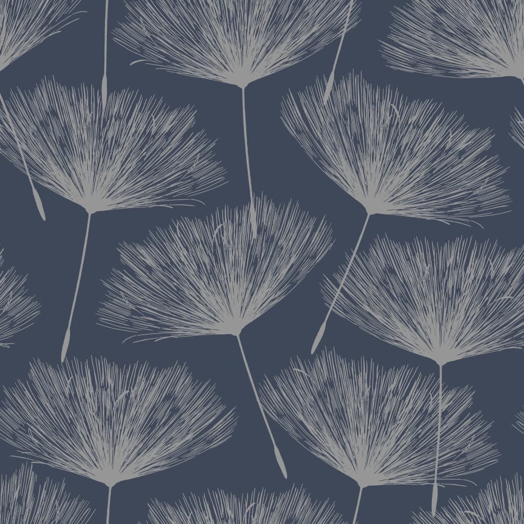 Icorimenti olandesi da parati olandesi da parati da parete Dutch Fleur Marineblauw e grigio