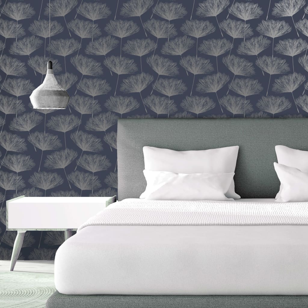 Icorimenti olandesi da parati olandesi da parati da parete Dutch Fleur Marineblauw e grigio