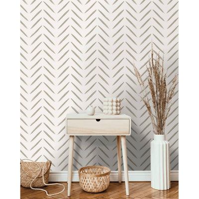 DUTCH WALLCOVERINGS DUTCH WALLCOVERINGS Behang Chevron taupe