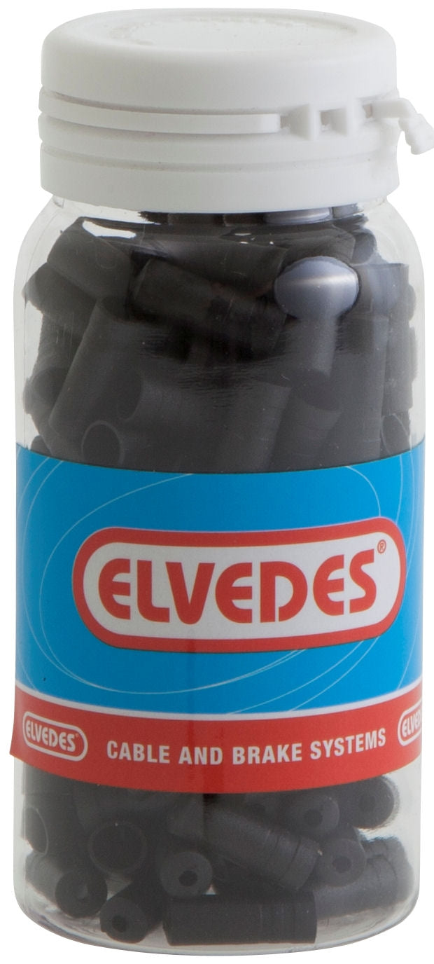 ds Elvedes kabelhoedje 4.3mm PVC zw (150)