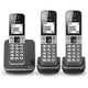 Panasonic KX-TGD313NLG Telefoni fissi 3 pezzi in argento nero